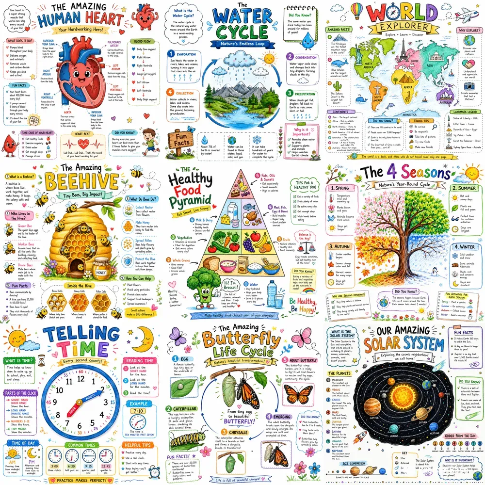 Educational Doodle Infographic Generator