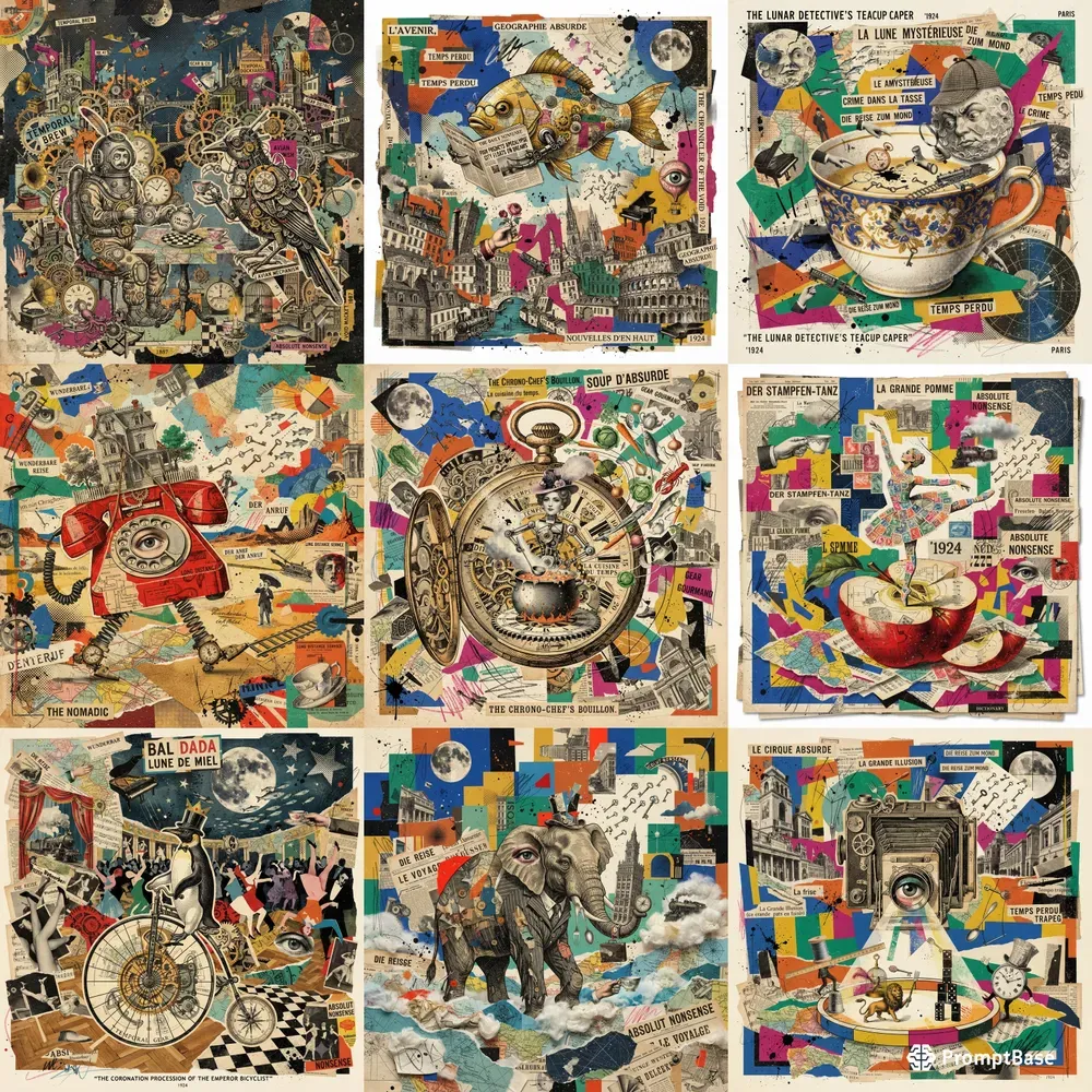 Dadaist Style Collages