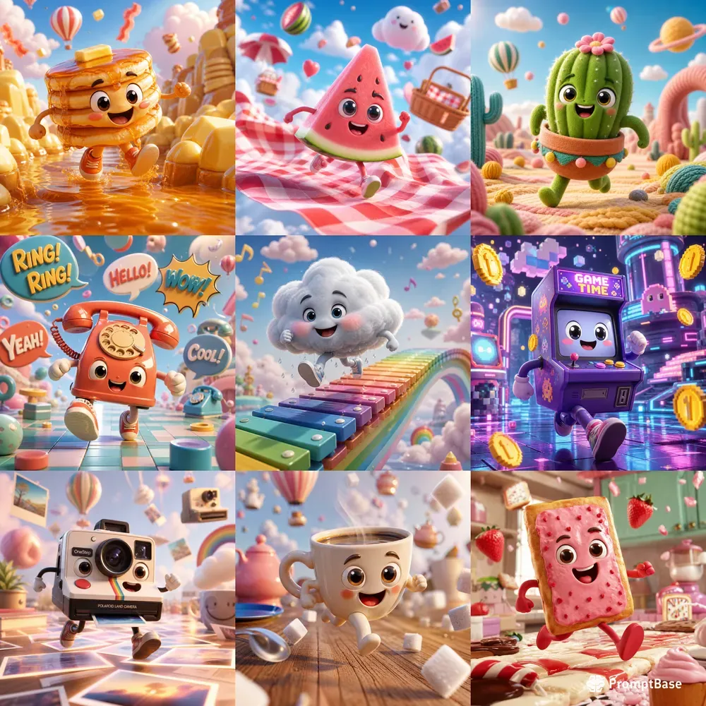 3D Whimsical Object Characters