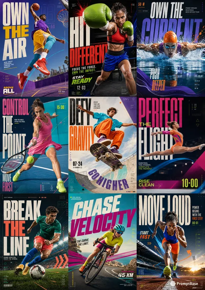 Dynamic Sports Campaign Poster Generator