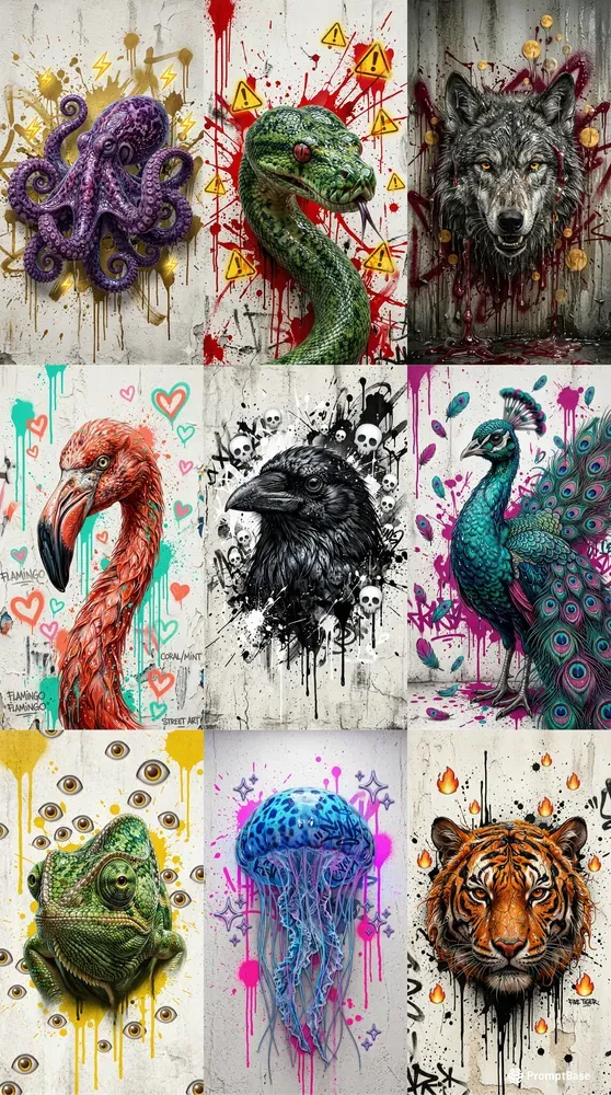 Hyperreal Graffiti Animal Creators