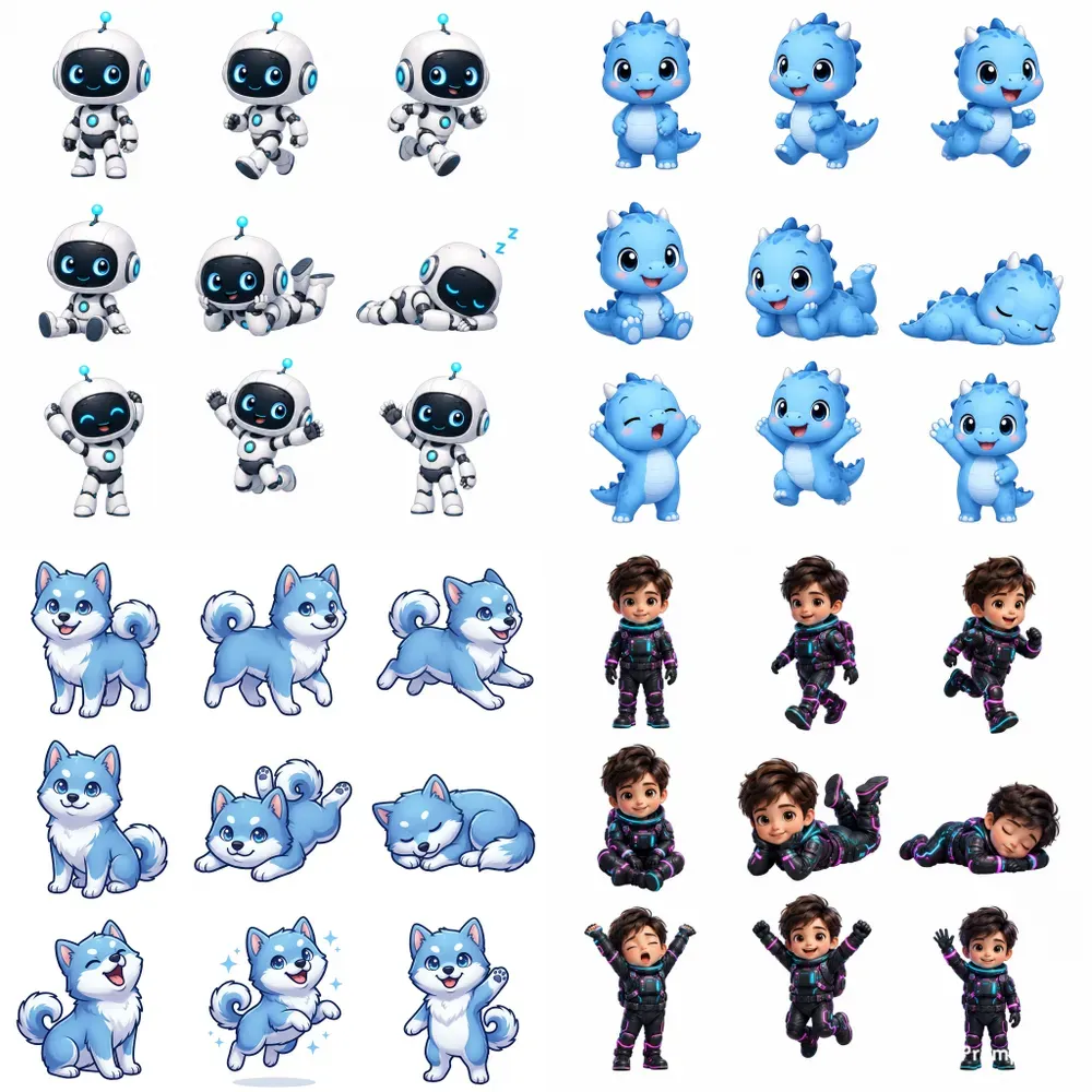 9pose Mascot Character Sheet Generator