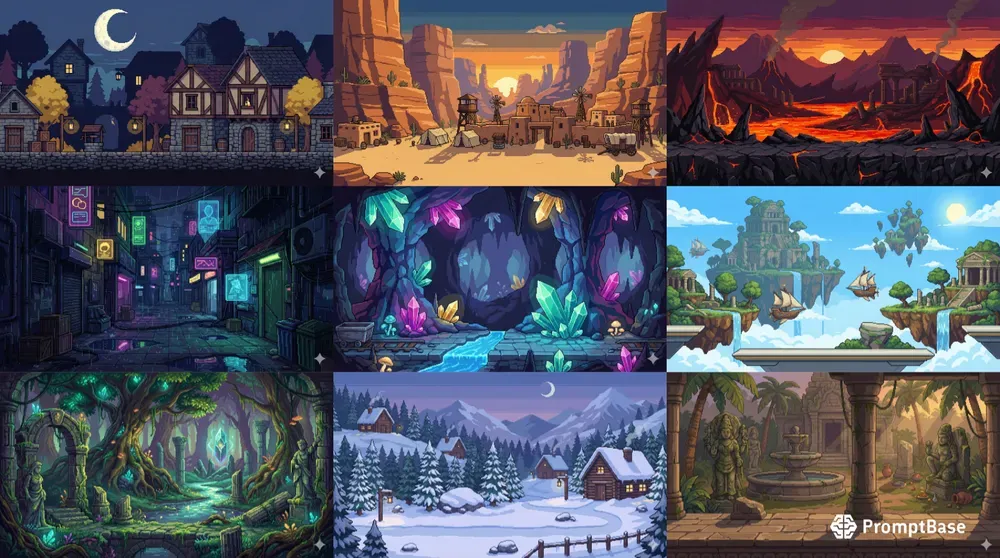Pixel Art Game Worlds