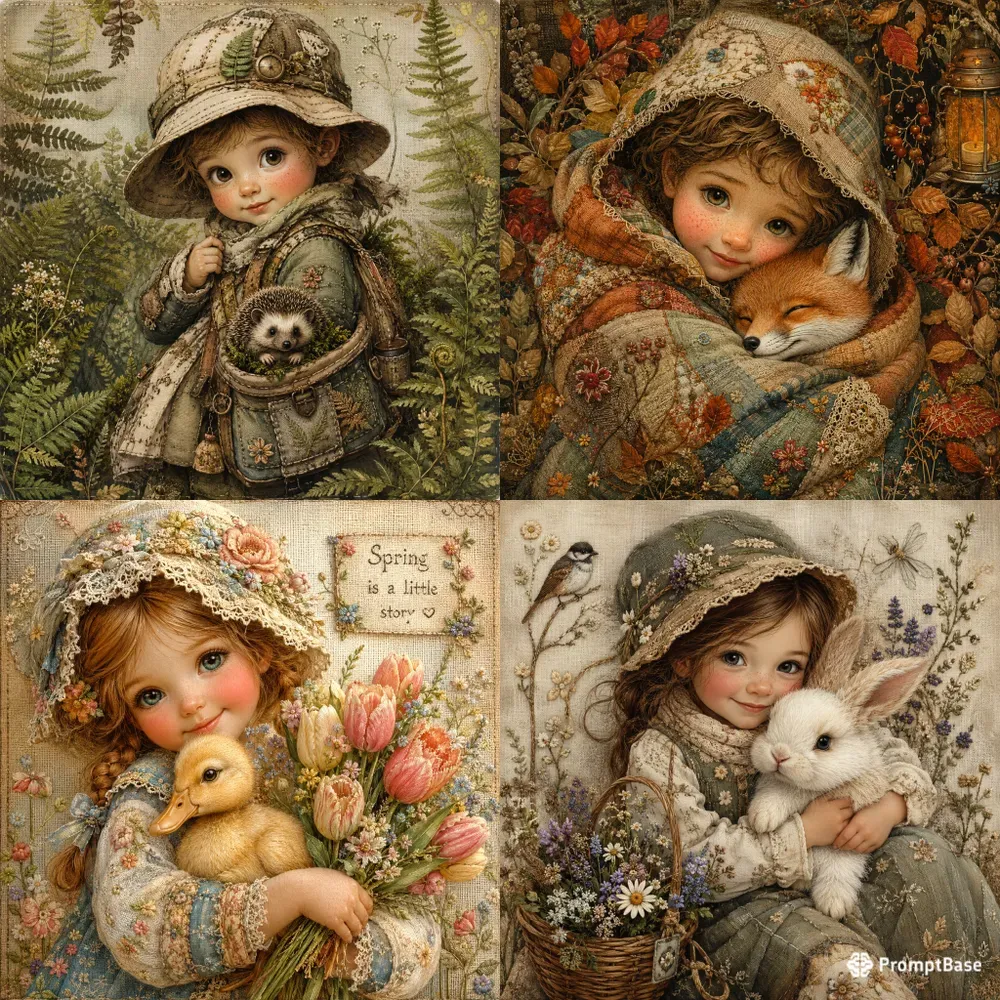 Heirloom Cottagecore Storybook Art Sets