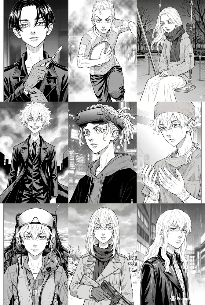 Ken Wakui Style Tokyo Revenger Manga Art