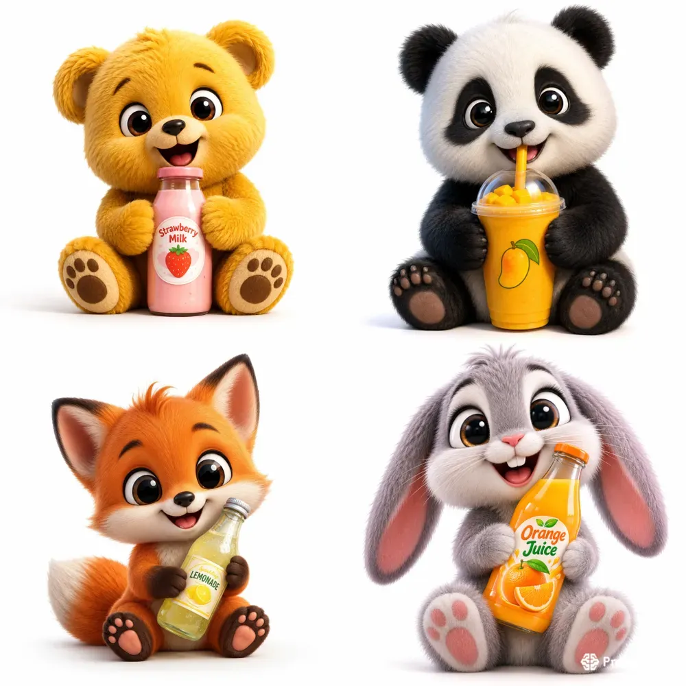 Cute Chibi Baby Drinks