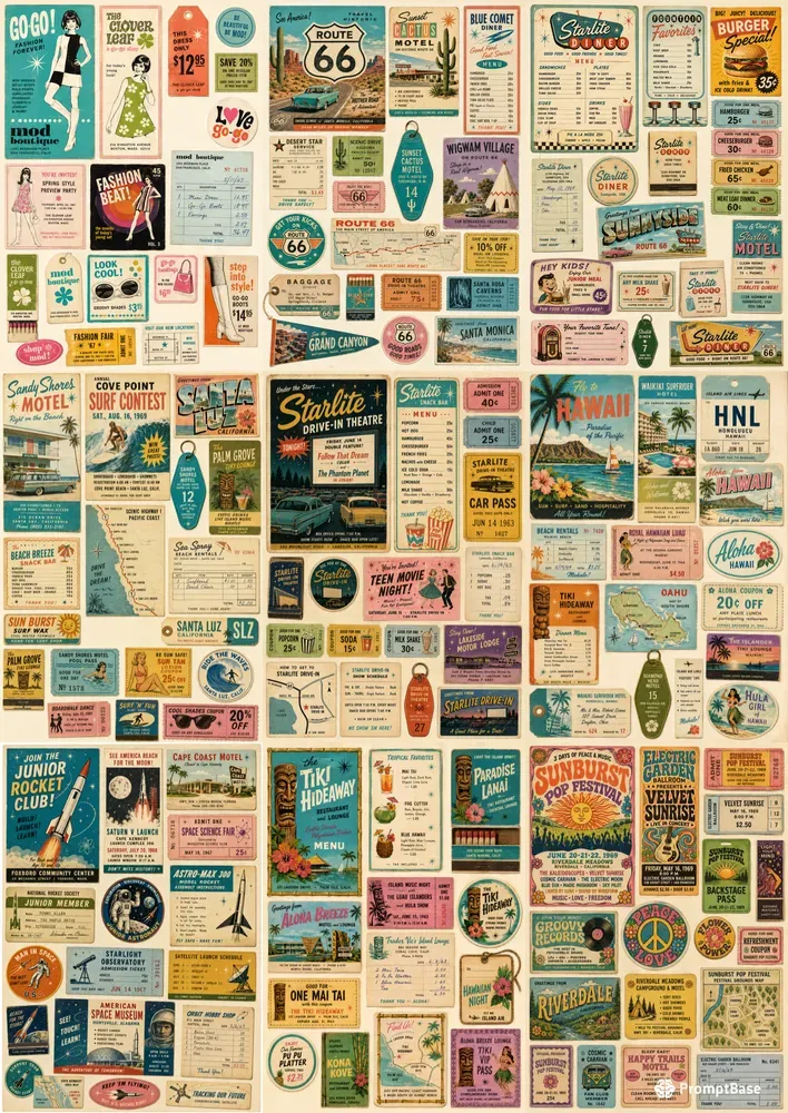 1960s America Ephemera Generator