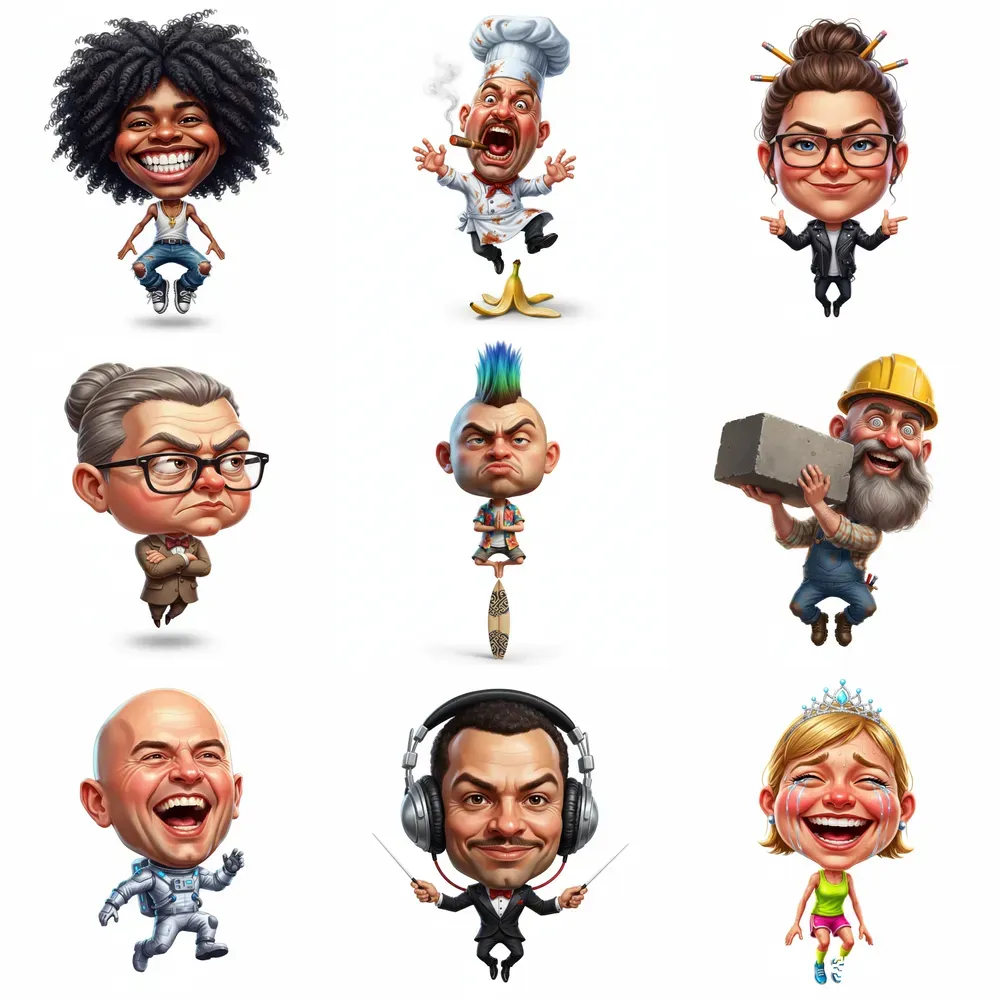 Dynamic Caricature Creators