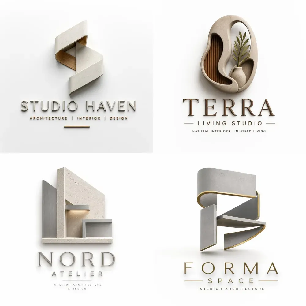 Premium 3d Interior Logo Generator