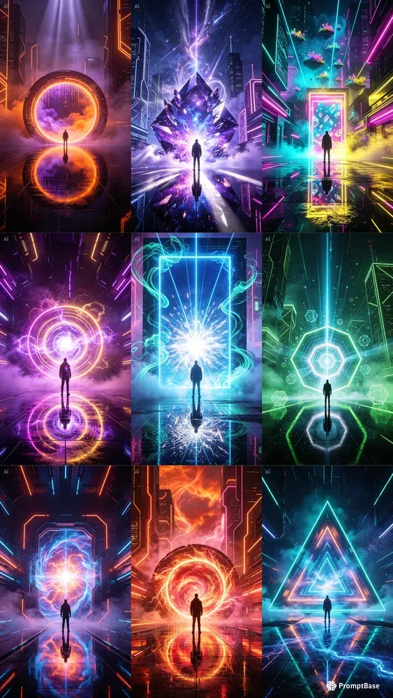 Neon Gateway Realms