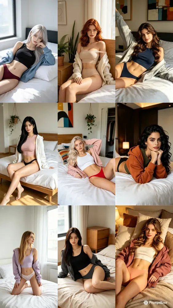 Intimate Bedroom Fashion Editorials