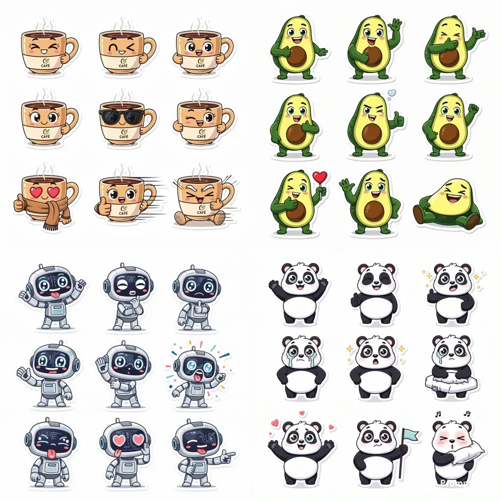 Brand Mascot Sticker Packs