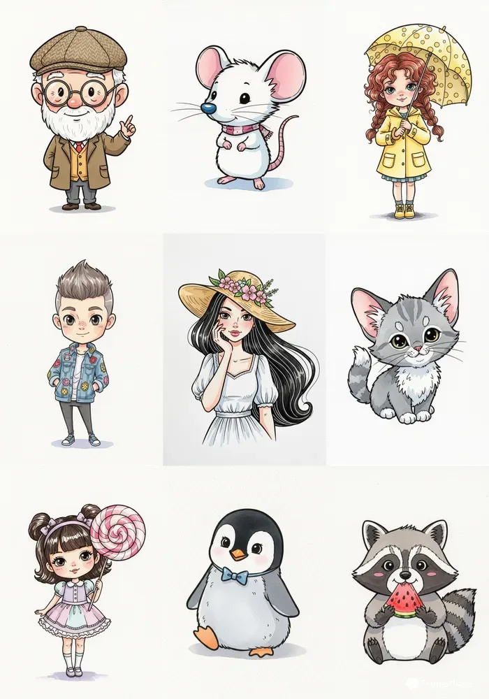 Charming Storybook Illustration Style