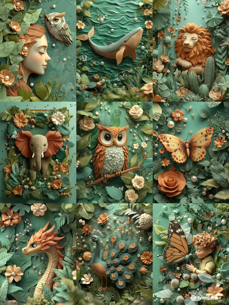 3D Claymation Wall Art Concepts