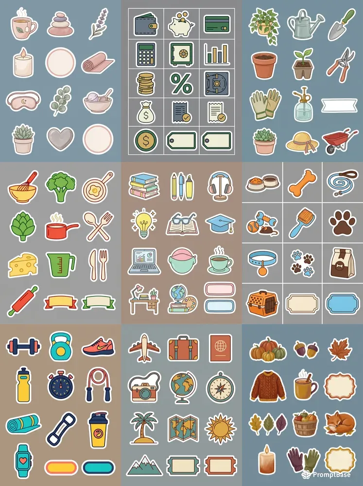 Digital Planner Sticker Pack Generator