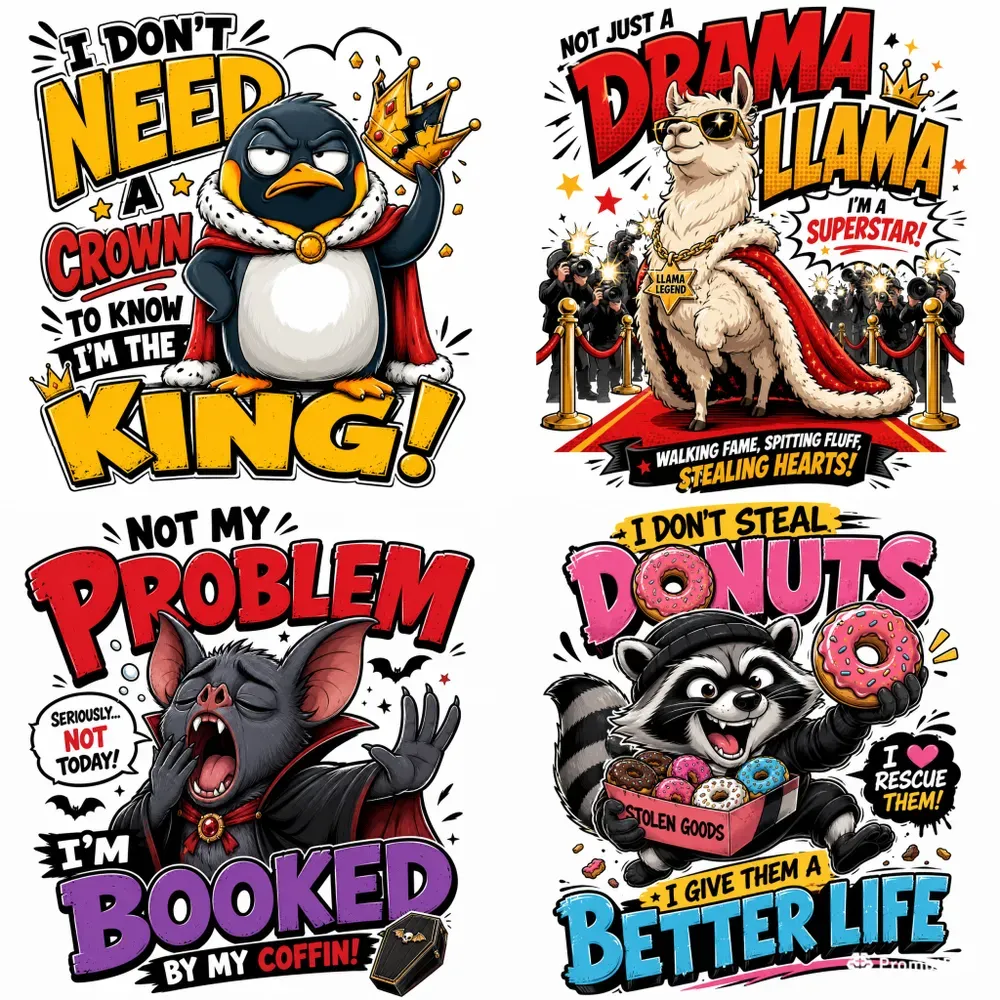 Funny Cartoon Character Tshirts