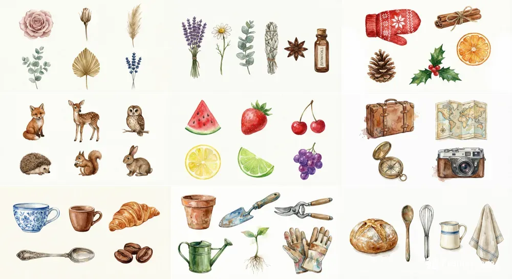 Universal Watercolor Set Generator