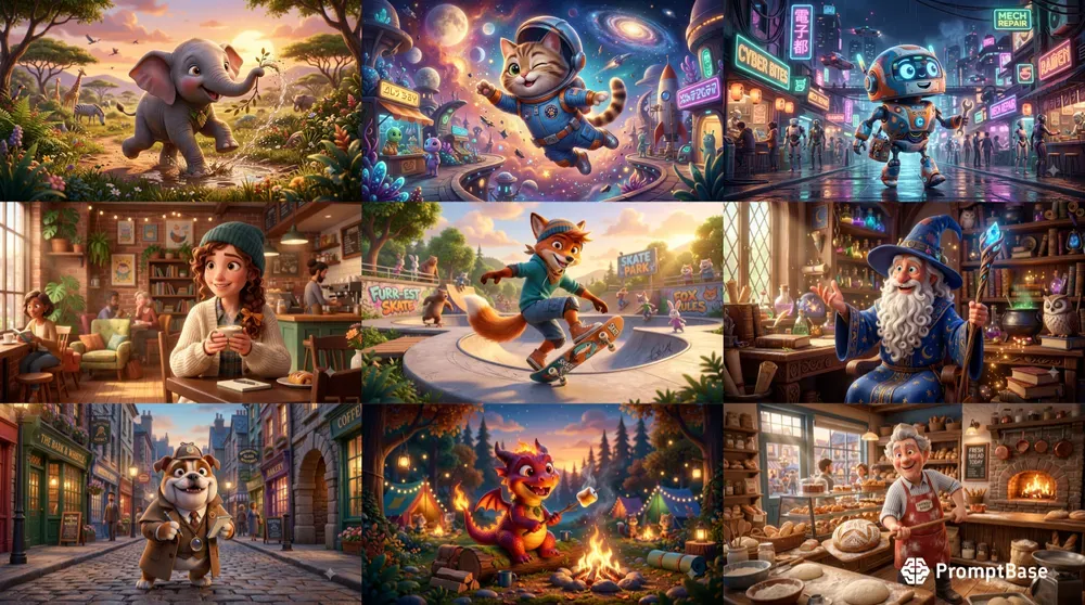 Turn Any Subjects Into 3D Cartoons