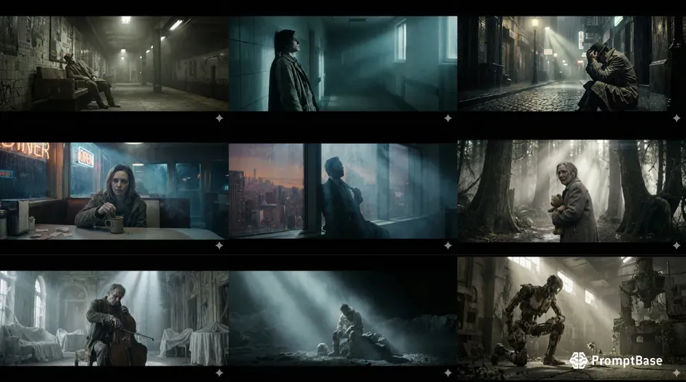 Moody Cinematic Volumetric Light Stills