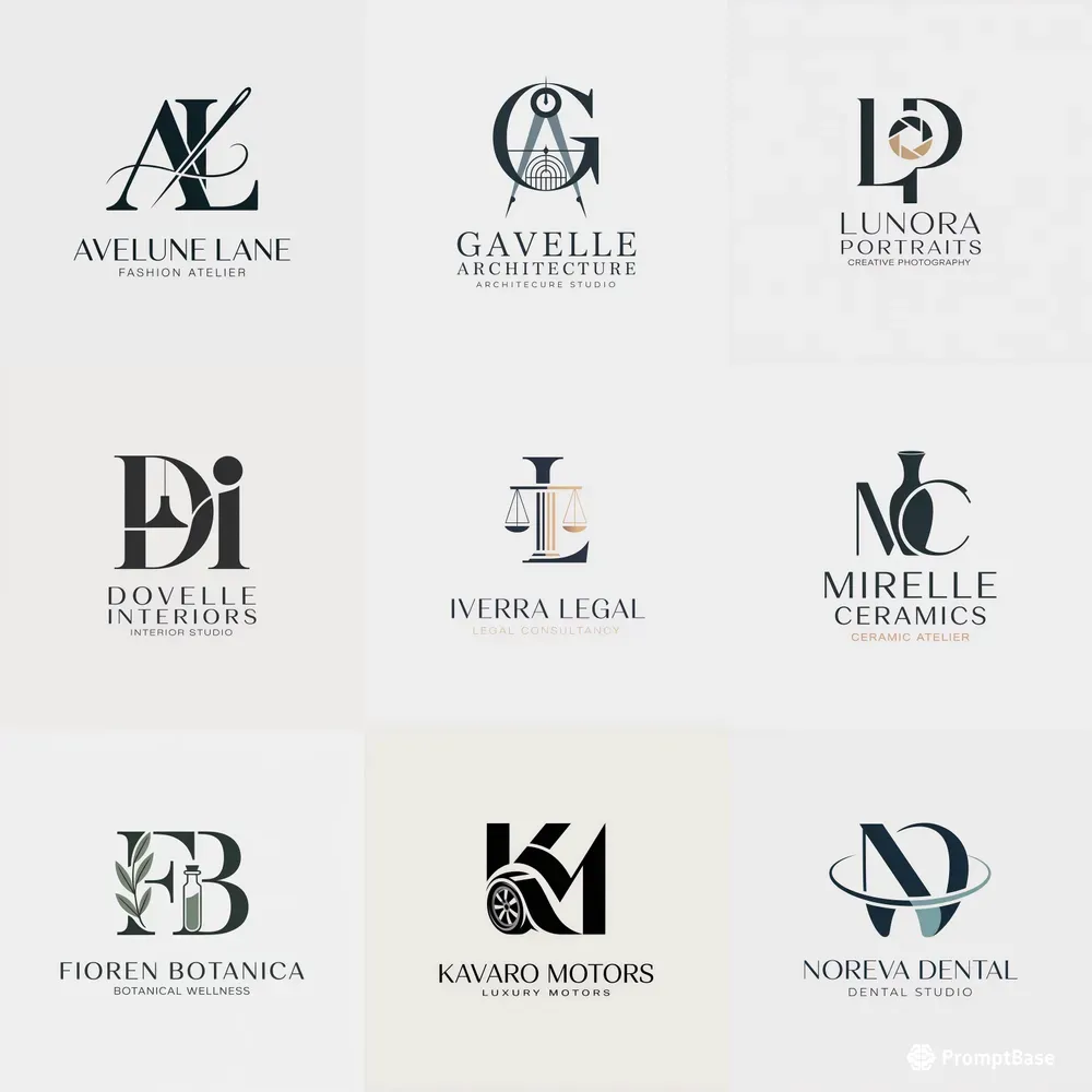 Signature Monogram Logo Collections
