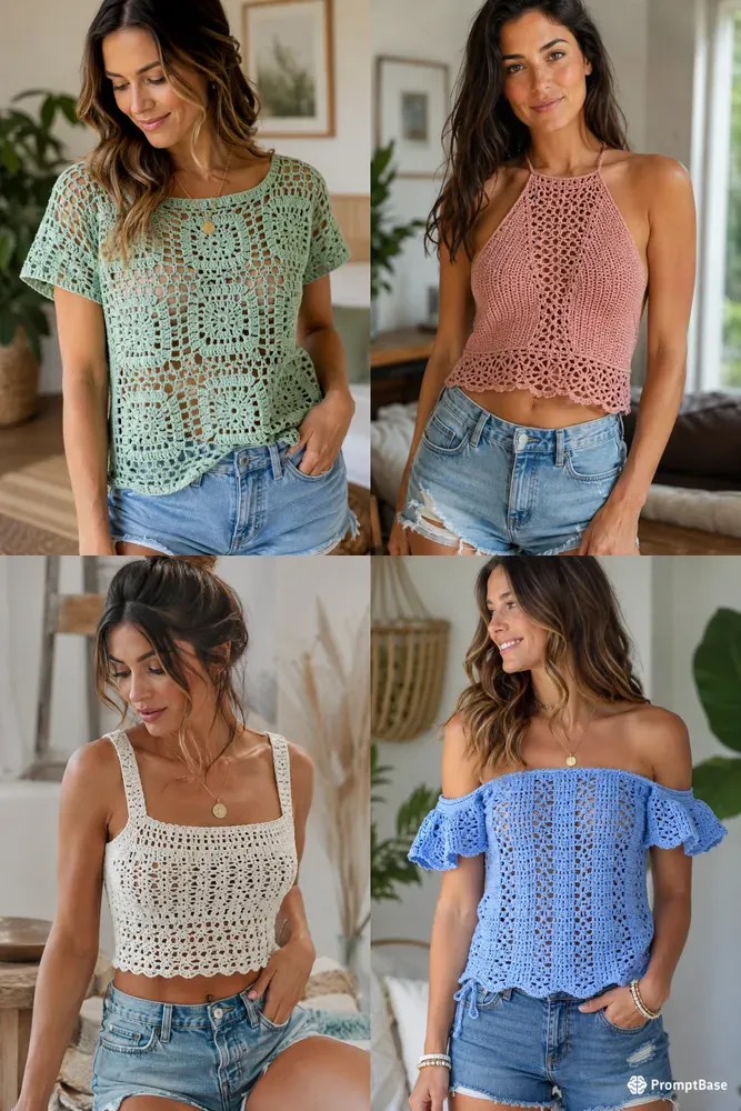 Summer Crochet Top Pattern Designs