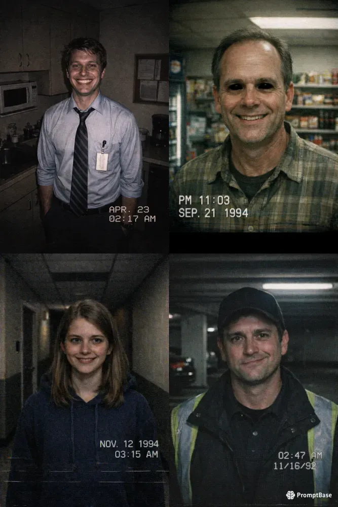 Uncanny VHS Portrait Locks