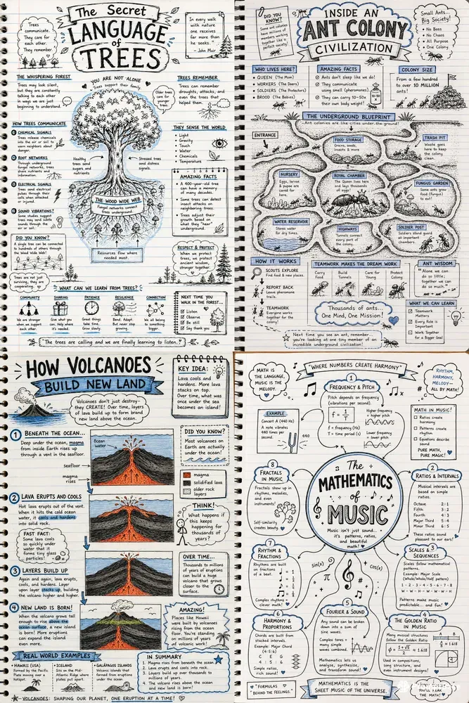 Handdrawn Notebook Infographic Kits