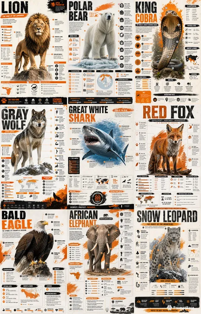 Wild Animal Infographic Generator