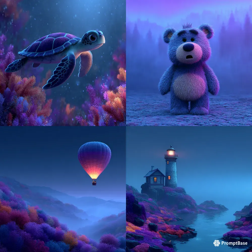 3D Plush Dreamy Twilight Renders
