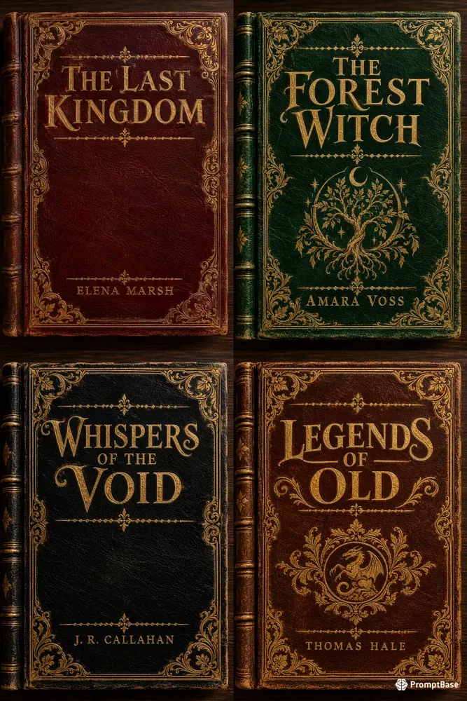 Vintage Embossed Leather Book Covers Ai