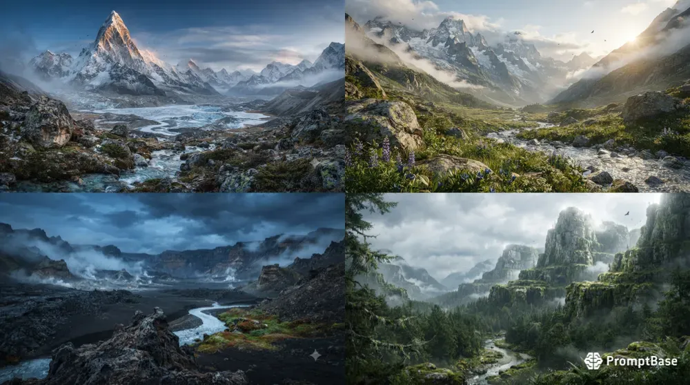 Epic Mountain Landscape Engines