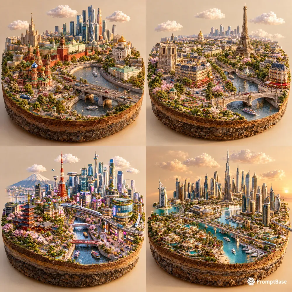 Whimsical Miniature Urban Dioramas