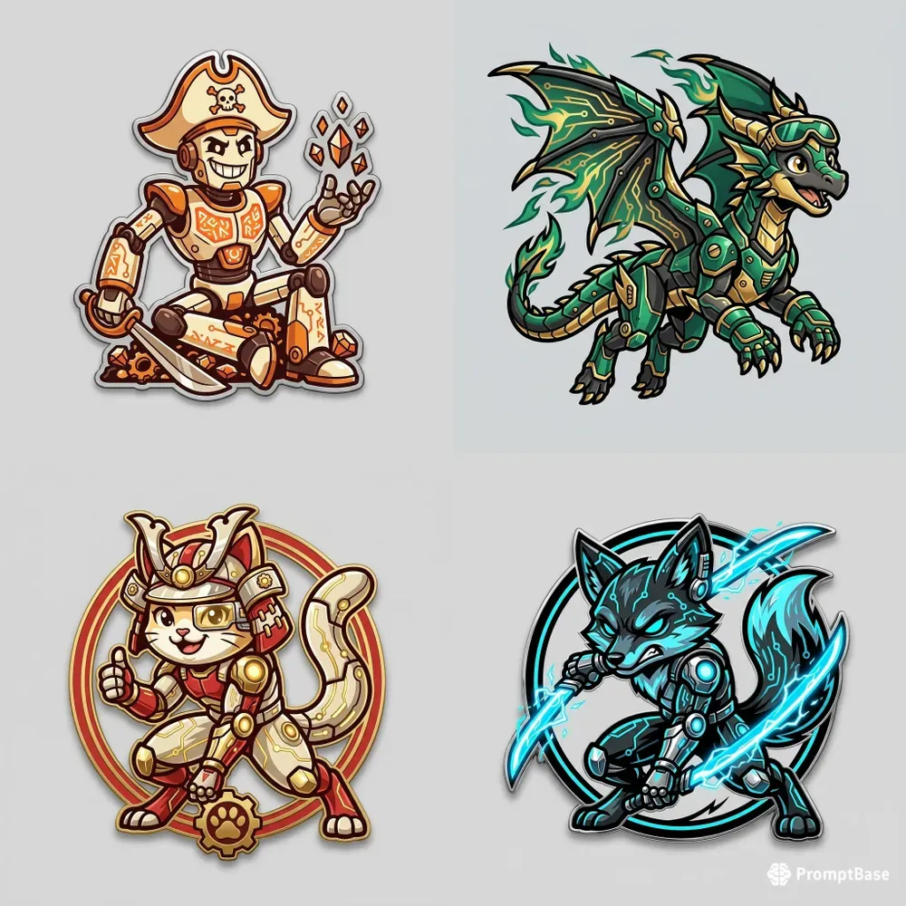 Expressive Character Sticker Generator
