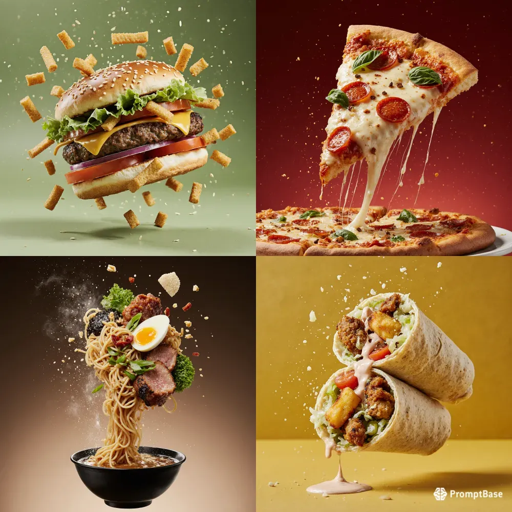 Flying Food Bursts