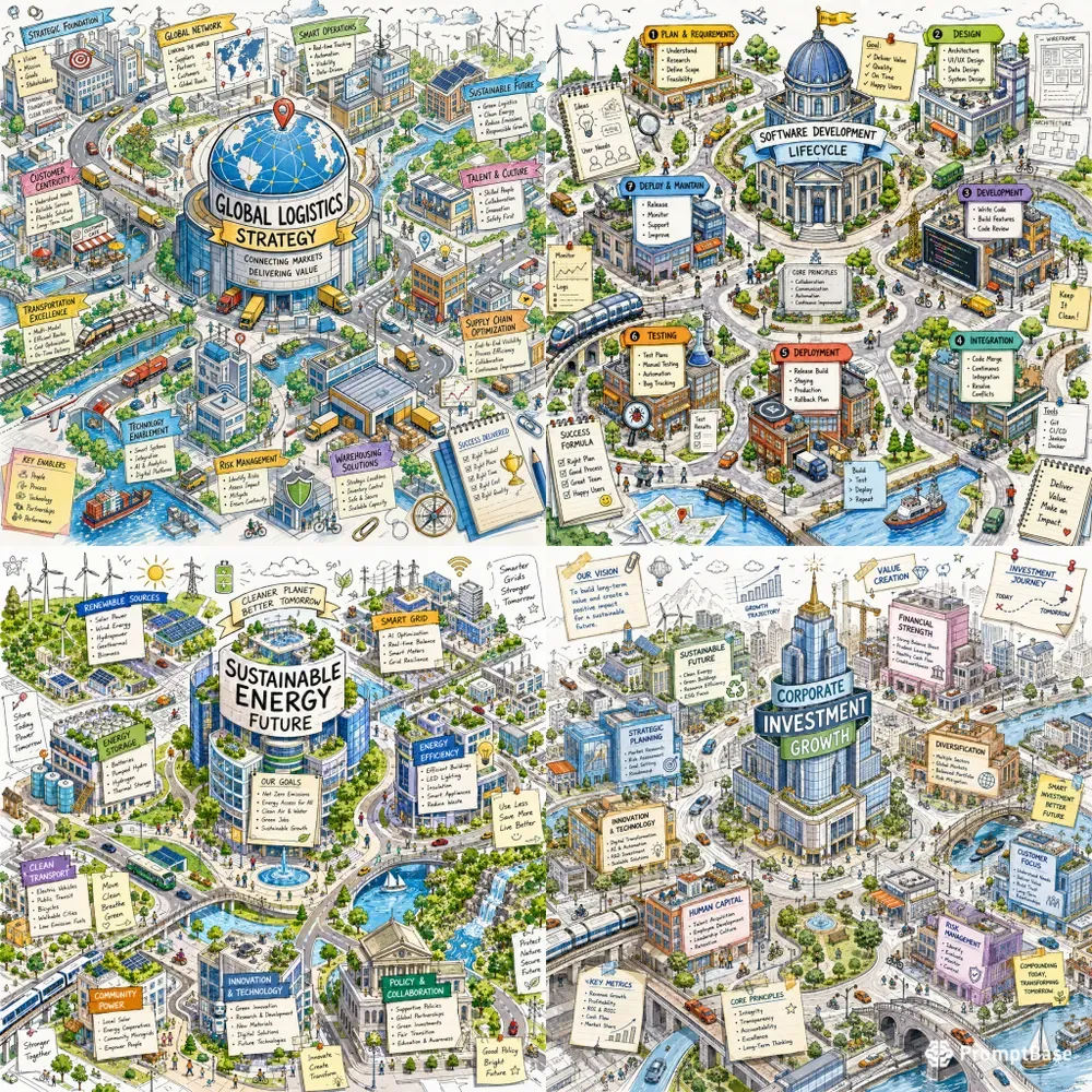 Professional Concept Map Visual Assets