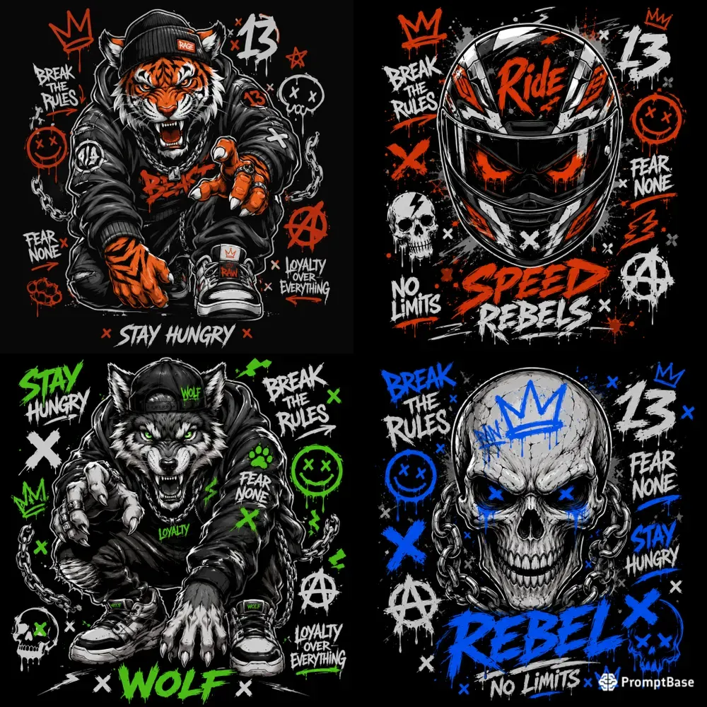 Streetwear Shirt Mascots