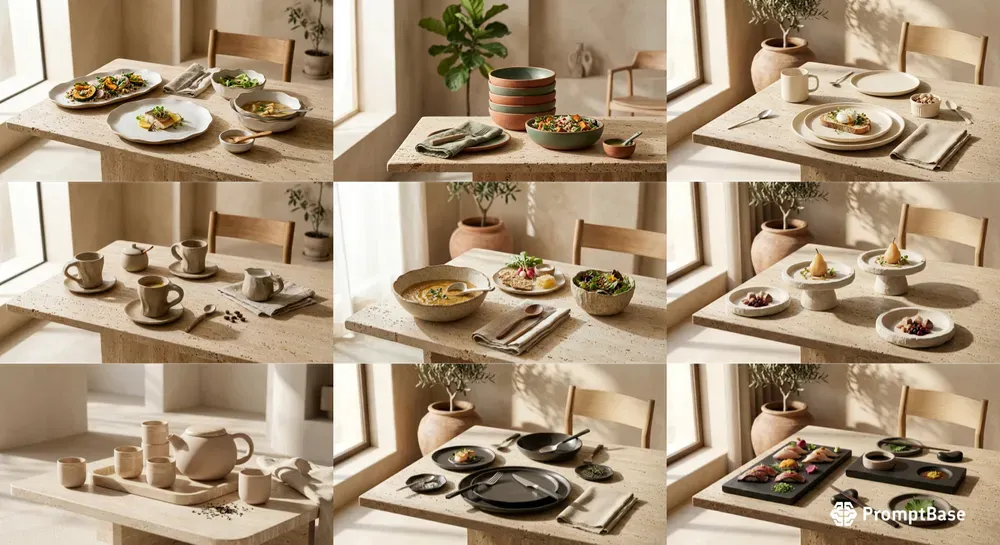 Modern Organic Ceramic Dinnerware Sets