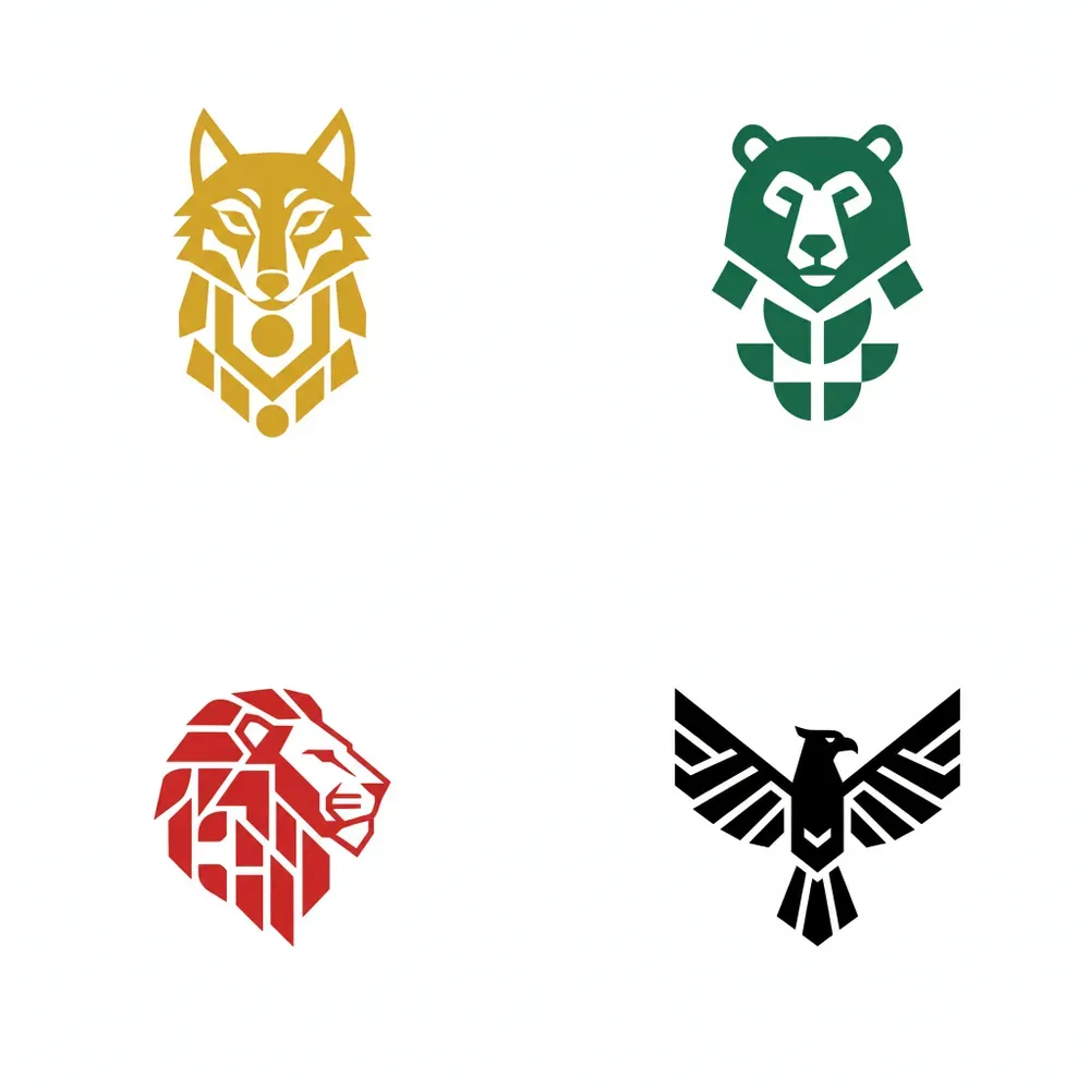 Minimal Animal Totem Symbols