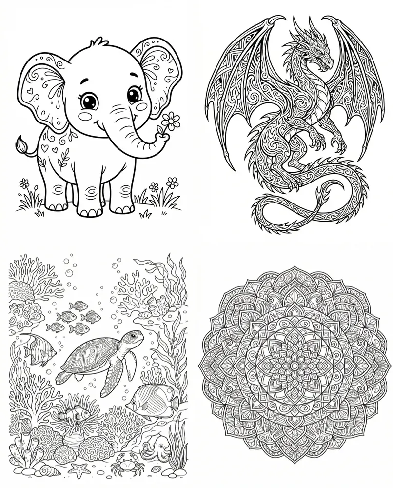 Coloring Book Page Masters