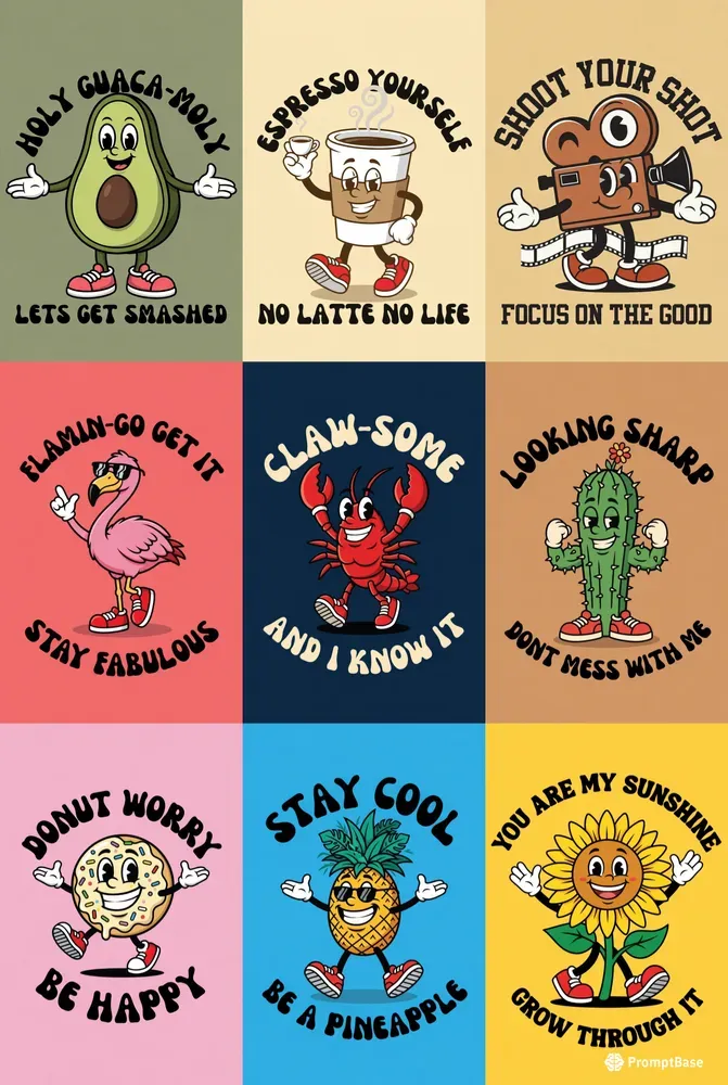 Punny Character Prints