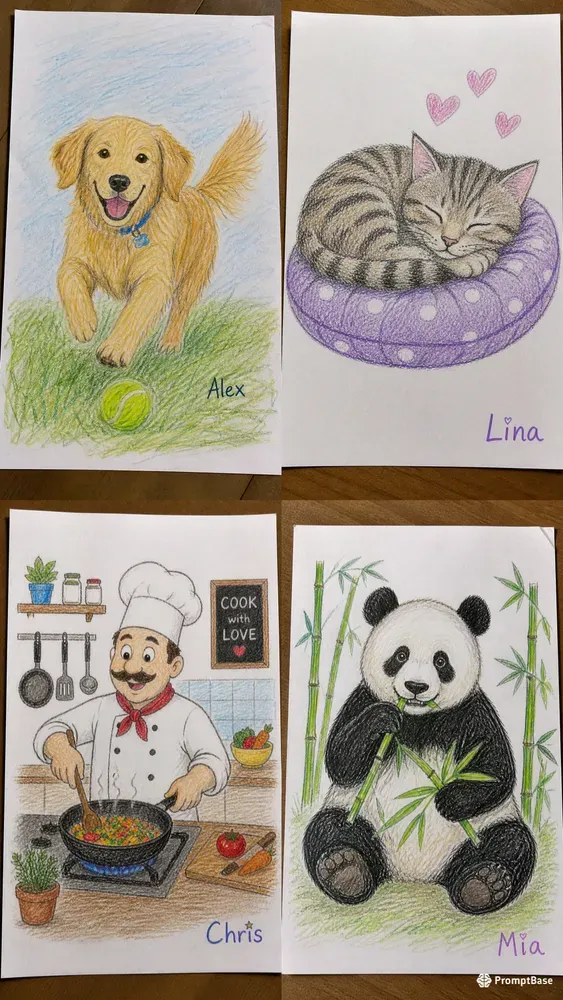 Imperfect Colored Drawing Photos