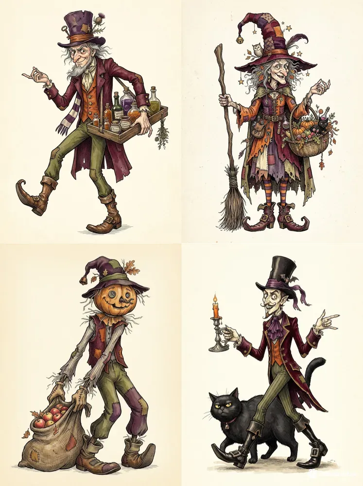 Quirky Gothic Characters