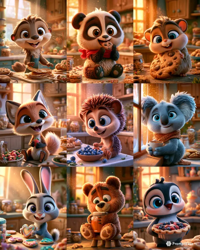 Heartwarming Animated Kitchen Scenes