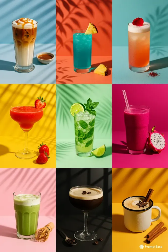 Professional Drink Studio Shots