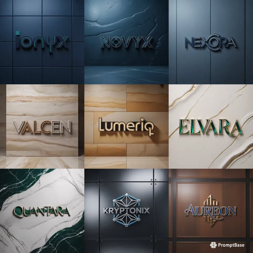 Luxury Minimalist 3D Logos