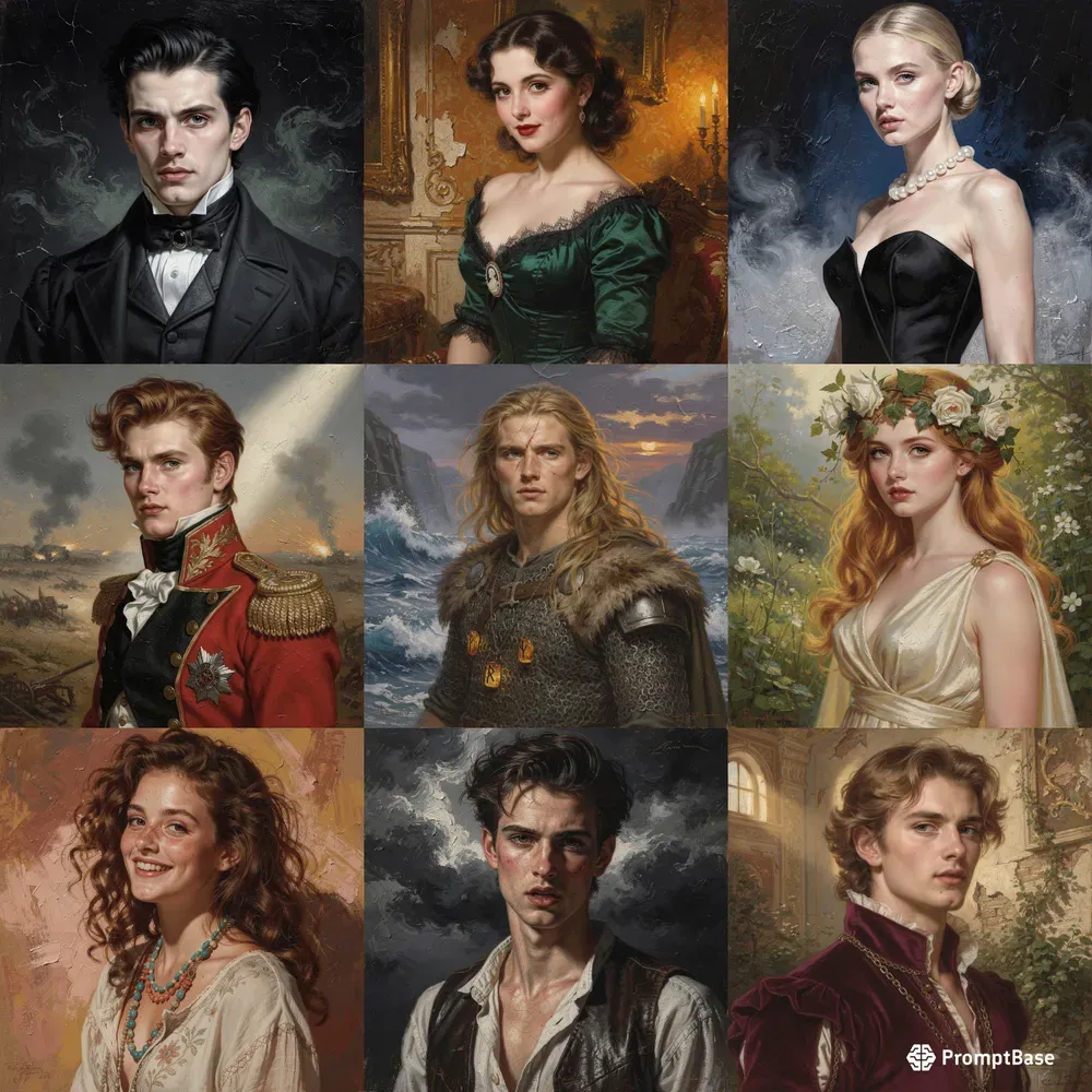 Cinematic Oil Painting Portraits