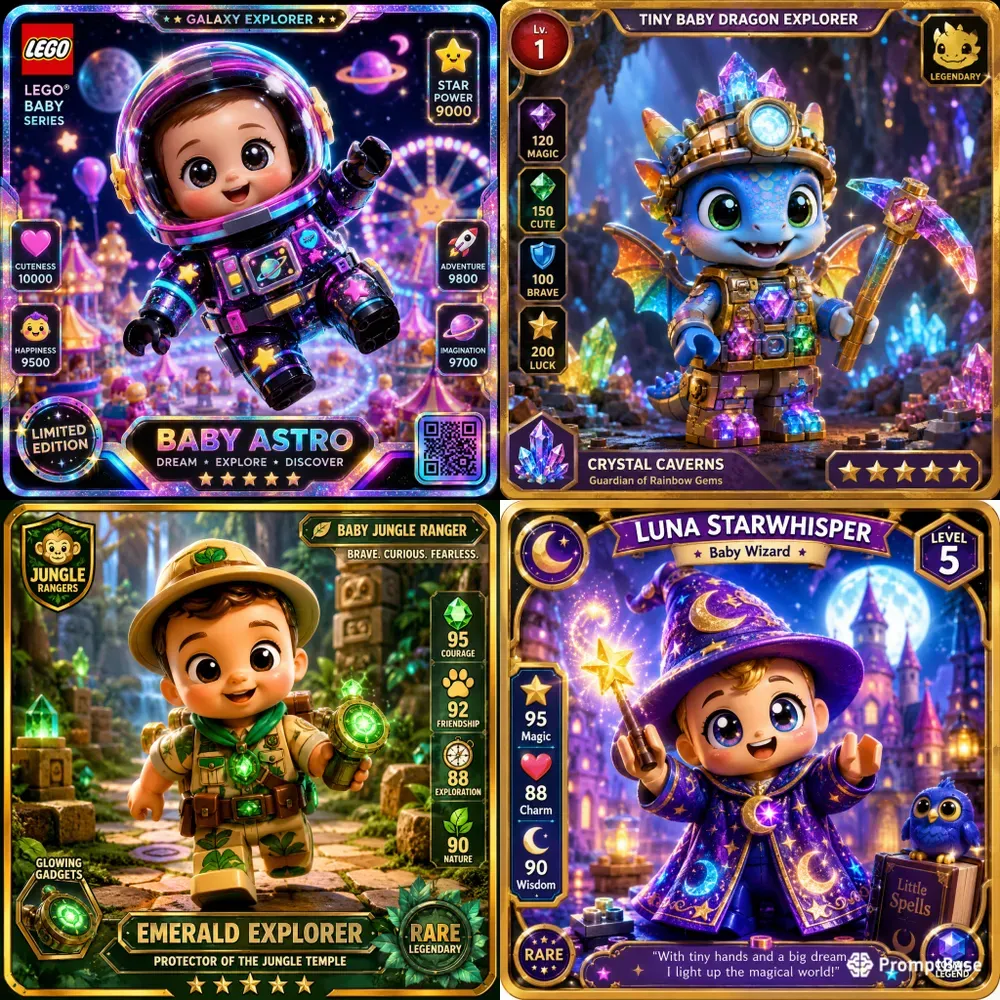 Lego Baby Adventure Character Cards