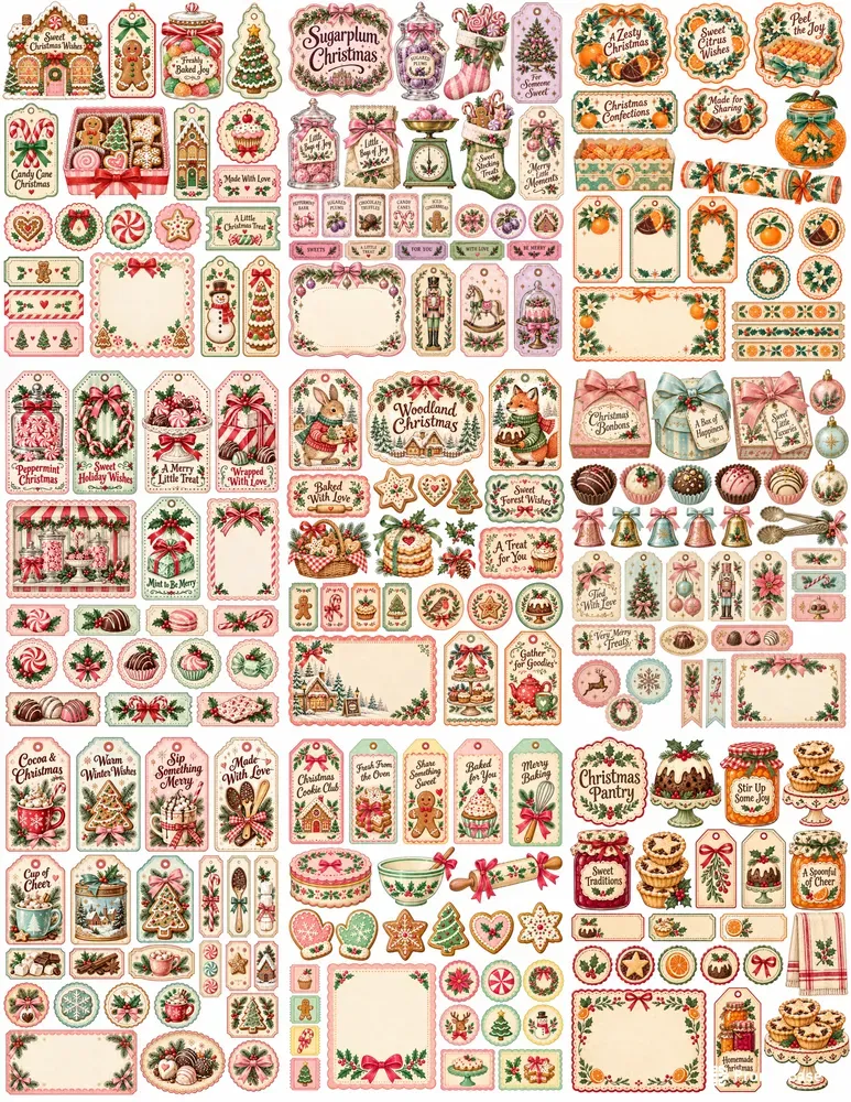 Sweet Shop Christmas Ephemera