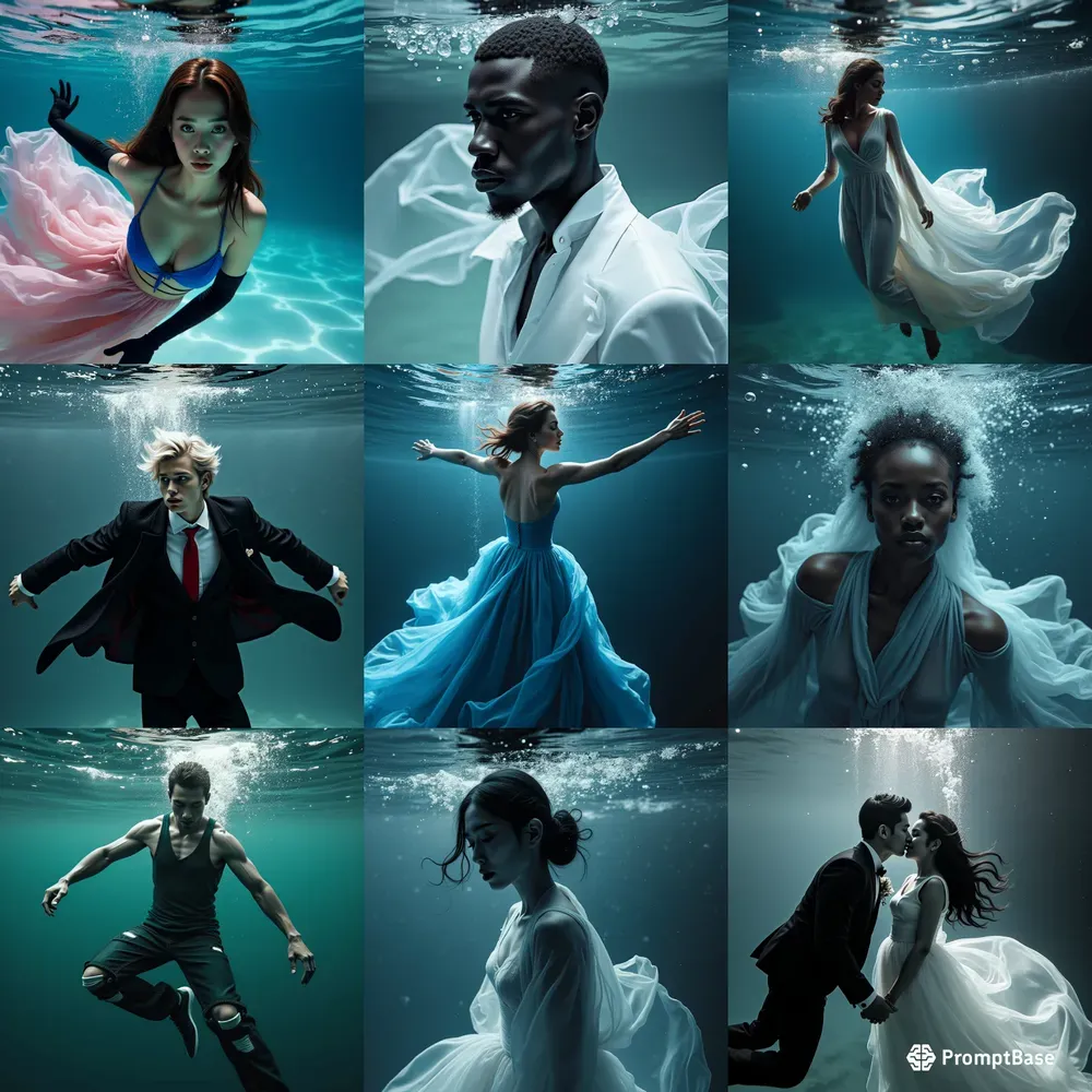 Underwater Cinematic Photoshoots