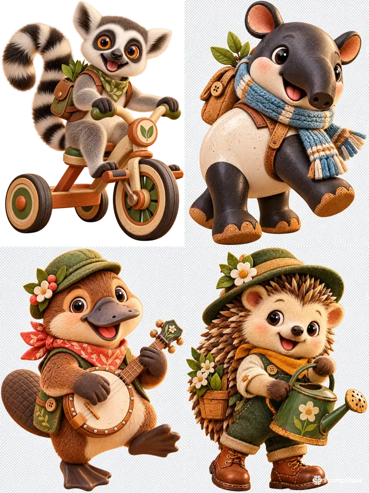 Whimsical Nostalgic Toy Packaging Art
